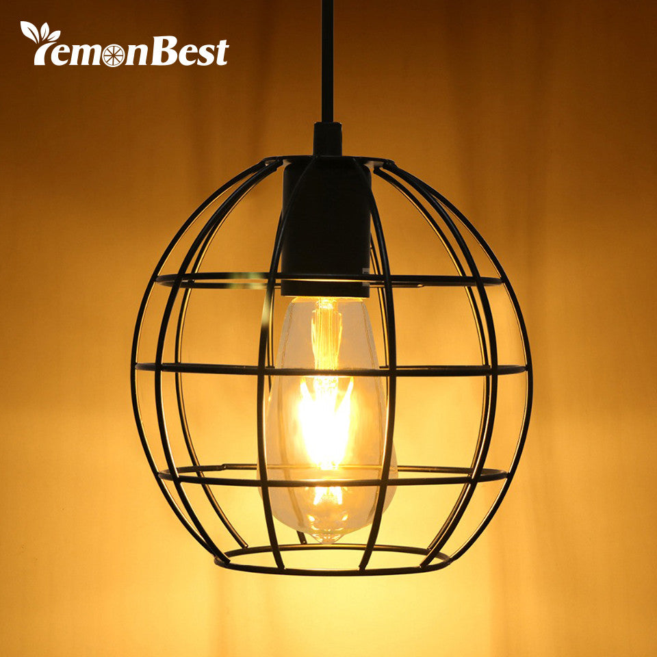 Industrial Caged Hanging Light