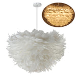 Feathered Hanging Pendant Light