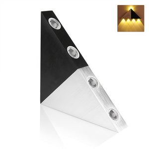 Aluminum Triangle Wall Sconce with Colorful Lights